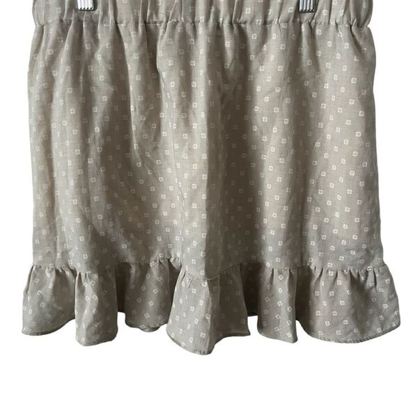 Princess Polly Secret Shadow Mini Skirt in Beige with White Polka Dots Size 10 - Picture 7 of 7